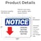 Signmission Choking Button Push Red Button Sign With Symbol, 10 in W x Rectangle, Vinyl Decal OS-2PACK-NS-D-710-L-10592 - alternate 4
